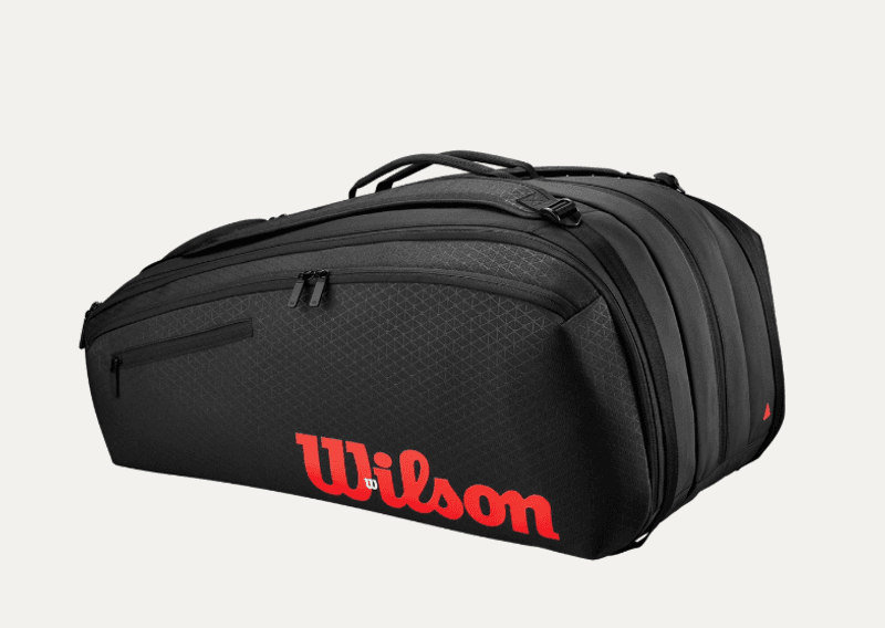 Wilson Super Tour Clash V3 15PK Racket Bag (Svart / Rød)