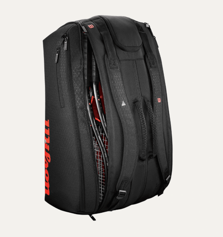 Wilson Super Tour Clash V3 15PK Racket Bag (Svart / Rød)