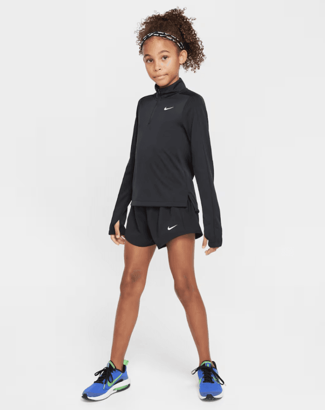 Nike One Girls- Dri-FIT 2 in 1 Shorts (Light Magenta / White)