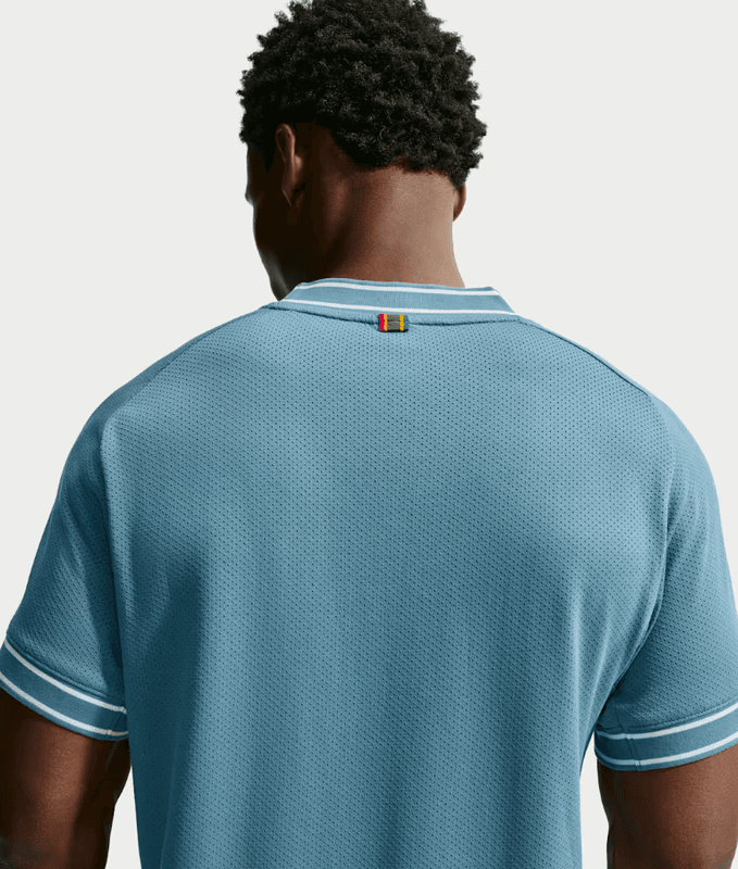 NikeCourt Heritage Men's Short-Sleeve Tennis Top (Smokey Blue)